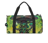Grand sac de sport imperméable pour homme et femme Motif champignons et arbres de rêve