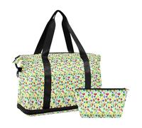 Grand sac de sport multifonction vintage avec articles de toilette pour trekking