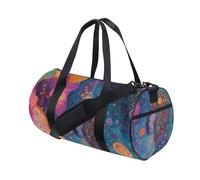 Grand sac de sport pliable Motif planètes abstraites cosmiques