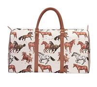 Grand Sac de Sport pour Femme, Bagage à Main pour Femme, Sac de Voyage pour Adolescentes et Filles, Cheval Courant., Large