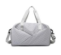 Grand sac de sport pour homme et femme avec poches humides, sac à bandoulière pour voyages en plein air et trajets quotidiens, cadeau de demoiselle d'honneur, gris clair, Beauté de masse