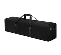 Grand sac de sport pour voyage, camping, sac fourre-tout, sac de rangement pour équipement de sport avec 2 poignées latérales, Noir , 132 cm, sac de tente