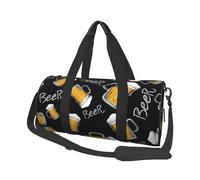 Grand sac de sport pour voyage - Joli sac de sport pour tasse de bière de dessin animé pour homme et femme, sac de voyage pliable pour homme et femme avec plusieurs poches zippées
