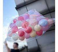 Grand sac de transport gonflable imperméable pour ballons de fête, activités de centre commercial, décoration de mariage, vacances (transparent, 248,9 x 150 cm, 4 pièces x 149,9 x 119,9 cm)