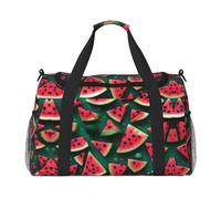 Grand sac de voyage à main avec imprimé pastèque de rêve, sac fourre-tout imperméable pour femme, sac de sport, gym pour homme