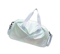 Grand sac de voyage athlétique avec sangle fonctionnelle, sac à bandoulière ergonomique, séparation humide et sèche pour les amateurs de sport, sac d'entraînement spacieux avec design coloré, bleu