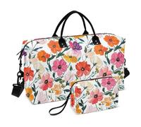 Grand sac de voyage décoratif coloré Cosmos avec trousse de toilette pour la randonnée, lot de 2 bolsos para