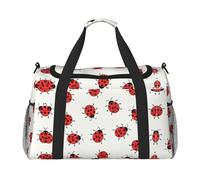 Grand sac de voyage en toile avec motif moucheté infini pour femme, noir, One Size