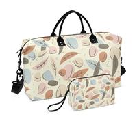 Grand sac de voyage marron avec sangle réglable pour la randonnée, l'aéroport, la gym et la randonnée, Fête de fruits bruns, 1 size