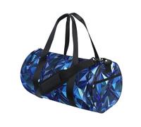 Grand sac de voyage multifonction en polygone irrégulier bleu électrique cristal
