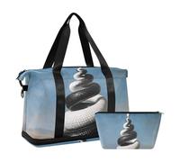 Grand sac de voyage noir et blanc serpent Merry Christmas Tree avec trousse de toilette pour trekking, multifonction, serpent noir et blanc, arbre de Noël, taille 1, Arbre de Noël joyeux serpent noir