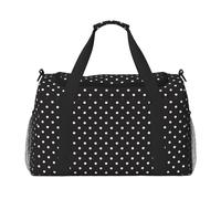 Grand sac de voyage pliable et imperméable Motif pois blancs