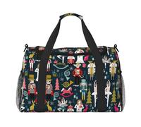 Grand sac de voyage pliable et imperméable pour femme Motif Casse-noisette