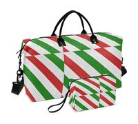 Grand sac de voyage, rayures en couleurs drapeau italien, sac de voyage pour femme et homme, sac de voyage avec manchon de chariot, essentiel de voyage en avion pour le vol, #06, Taille unique, Mode
