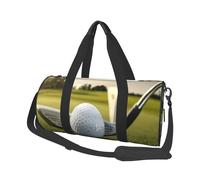 Grand sac de voyage rond imprimé balle de golf - Organiseur multi-compartiments léger pour les voyages et le sport
