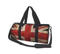 Grand sac de voyage rond imprimé drapeau britannique, organiseur multi-compartiments, léger pour les voyages et le sport