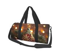 Grand sac de voyage rond imprimé pingouin mignon pour la randonnée, les vacances, la gym, le sport, Décoration pour sapin de Noël, Taille unique, Sac de voyage