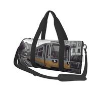 Grand sac de voyage rond imprimé pingouin mignon pour la randonnée, les vacances, la gym, le sport, Train urbain, Taille unique, Sac de voyage