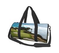 Grand sac de voyage rond imprimé (terrain de golf) - Organiseur multi-compartiments léger pour les voyages et le sport