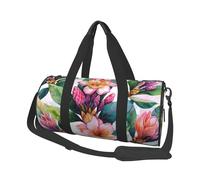 Grand sac de voyage rond pliable avec bandoulière réglable pour w nd, vol de nuit, hôpital, sport, Imprimé floral hawaïen, One Size, Classique