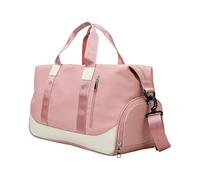 Grand Sac de Voyage - Sac à bandoulière avec poignée de 35 litres - Équipé d'un Compartiment étanche et d'un Sac de Sport - pour Adolescentes, Sport, Yoga, Fitness, Natation, Jour, Rose, Voir