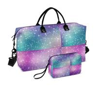 Grand sac de voyage, sac de voyage Zodiac Galaxy Weekender pour homme et femme, sac de bagage avec manchon pour chariot, essentiels de voyage en avion pour le vol, #06, Taille unique, Mode