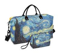 Grand sac de voyage Van Gogh Starry Night Weekender pour homme et femme avec manchon pour chariot, essentiel de voyage en avion pour le vol, #02, Taille unique, Mode
