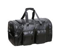 Grand sac de voyage vintage avec sangle réglable, pour homme, w nd, avion, vacances, affaires, noir, Consulte la descripción, Voir description