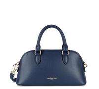 LANCASTER | Sierra Jia - Grand Sac demi lune Refente de Cuir de Vachette Grainé Bleu foncé