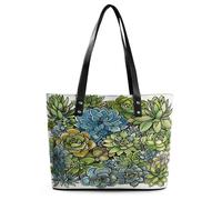 Grand sac fourre-tout en cuir souple avec fermeture éclair pour femme Vert
