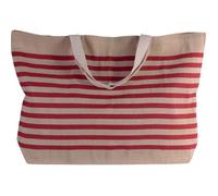 Grand sac fourre-tout en juco (Natural / Red - One Size - Homme)