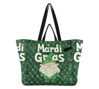 Grand sac fourre-tout en toile pour les vacances, la cuisine, les courses, les courses, les femmes, kit de livraison de maternité, essentiel pour la Saint-Patrick