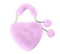Grand sac fourre-tout isotherme couleur faux sac à bandoulière en forme de cœur sac à main Saint-Valentin, E, Taille unique