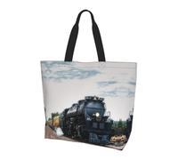 Grand sac fourre-tout Team Train pour femme, sac de courses en polyester résistant à l'eau avec bandoulière unique, sac fourre-tout spacieux et léger pour tous les jours