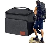 Grand sac isotherme isotherme isotherme avec sangle d'épaule, porte-boissons imperméable pour aliments réfrigérés pour camping, randonnée, barbecue, promenade en bateau, pêche, pique-nique