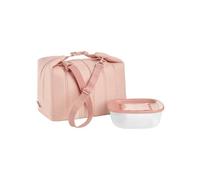 Grand Sac Isotherme Rose À Bandoulière Et Boîte Hermétique Bio