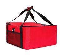 Grand Sac Isotherme, Sac Isotherme Livraison Sac de livraison de Pizza de 16 pouces, boîte Durable en tissu Oxford rouge, conteneur de stockage des aliments frais, support Portable isolé thermique(Red