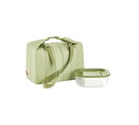 Grand Sac Isotherme Vert À Bandoulière Et Boîte Hermétique Bio