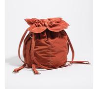 Grand sac Pétalo, tissé orange brûlé UN
