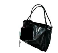 Grand Sac Porté Èpaule Femme Cuir Sac fourre-tout en PU solide, grande capacité, for femme, sac à main de voyage, bandoulière(Black)
