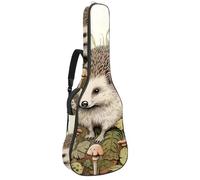 Grand sac pour guitare acoustique, grand étui pour guitare de 101,6 cm, 104,6 cm, sac de transport imperméable avec couche de protection en éponge, plusieurs poches, joli hérisson, multicolore,