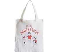 Grand sac pour shopping All the jingle ladies noel Blanc G
