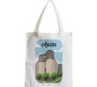 Grand sac pour shopping Angers château france Blanc G