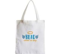 Grand sac pour shopping Beau comme un ange garçon Blanc G