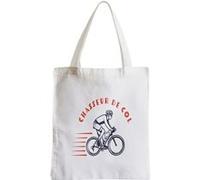 Grand sac pour shopping Chasseur de col vélo Blanc G
