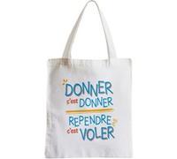 Grand sac pour shopping Donner c'est donner Blanc G