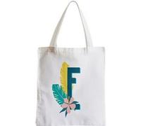 Grand sac pour shopping E eva emma emilie lettre Blanc G