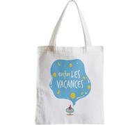 Grand sac pour shopping Enfin les vacances été Blanc G
