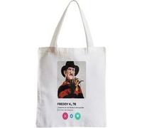Grand sac pour shopping Freddy k. Film horreur Blanc G