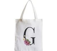 Grand sac pour shopping G gabrielle gisèle lettre Blanc G